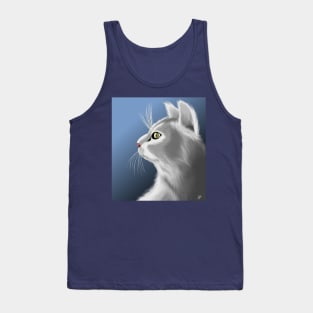 Gray Cat Tank Top